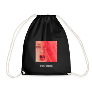 sfatul cezarei - people laugh at angels - Drawstring Bag